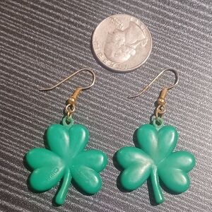 Green Clover Earrings